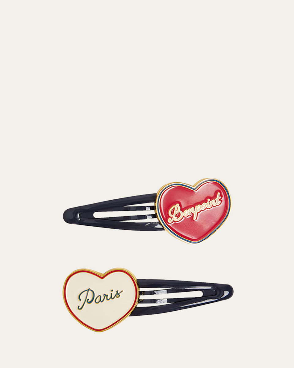 Heart-Shape Hair Clips, Set of 2